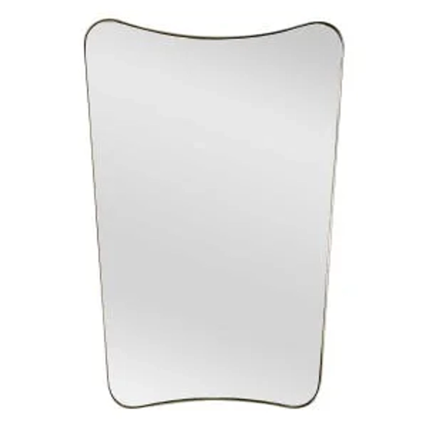 Royale Metal Frame Wall Mirror, 80cm, Gold