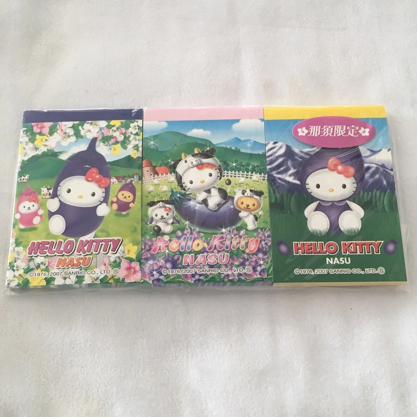 Sanrio Hello Kitty 2007 Mini Memo Nasu Gotochi New