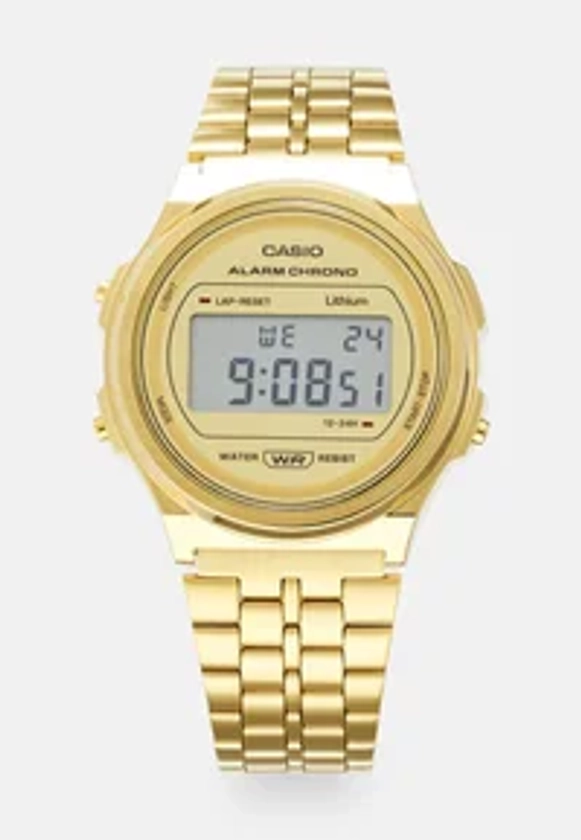 Casio ROUND UNISEX - Digital watch - gold-coloured - Zalando.co.uk