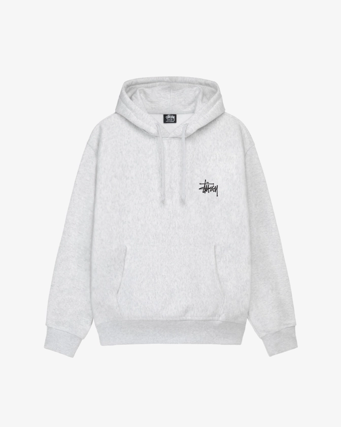 Stüssy - Men's Basic Hoodie - (Ash Heather)