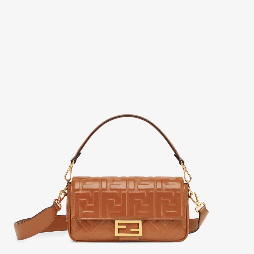 Baguette - Sac en cuir nappa marron | Fendi