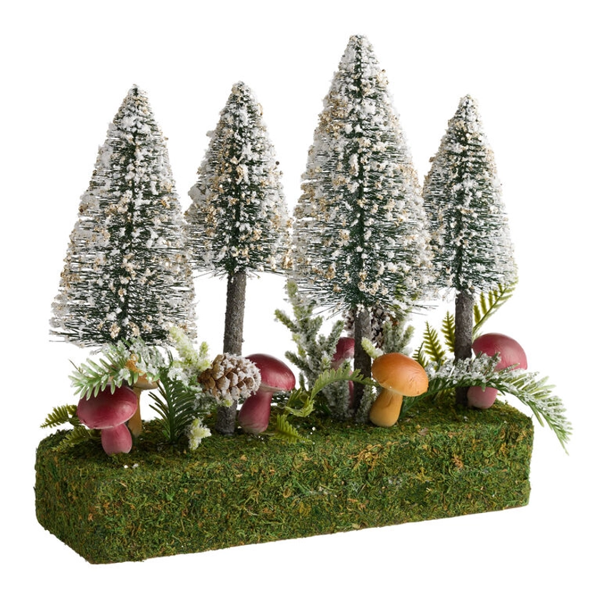 Snowy Tree and Mushrooms Decor - World Market