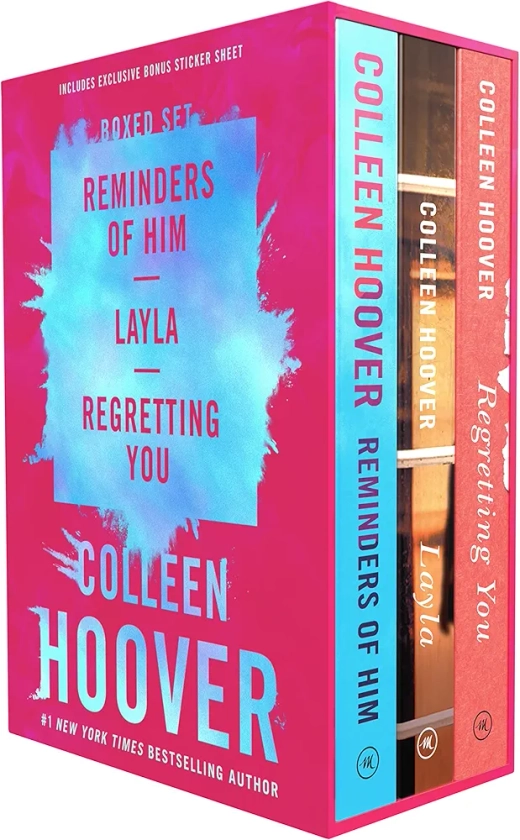 Colleen Hoover 3-Book Boxed Set: Reminders of Him, Layla, Regretting You