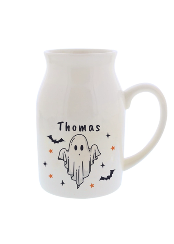 Personalised Memento Company White Halloween Ghost Jug