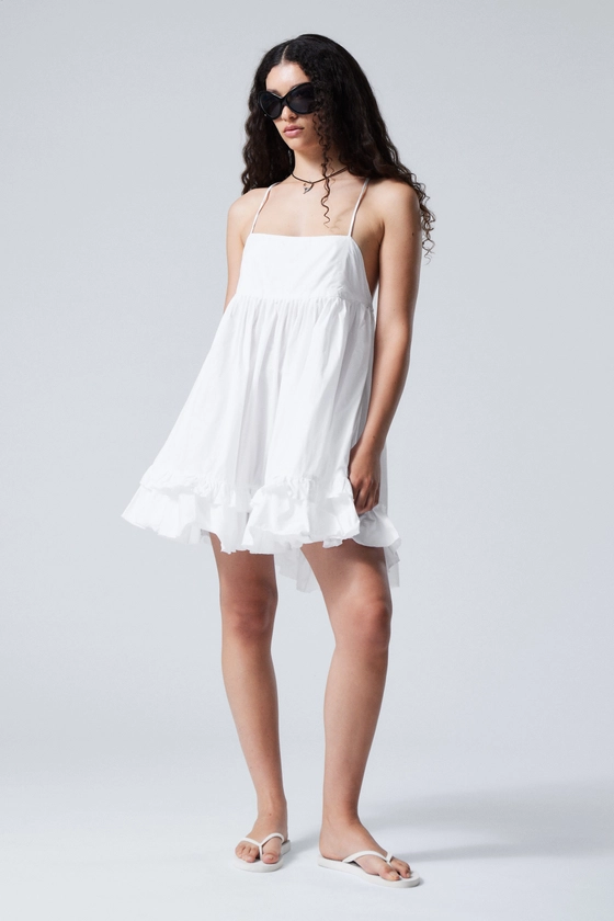 Mini Poplin Strap Dress