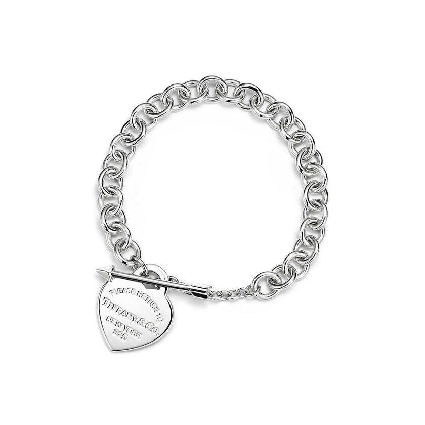 Return to Tiffany™Lovestruck Heart Tag Bracelet in Silver, Medium