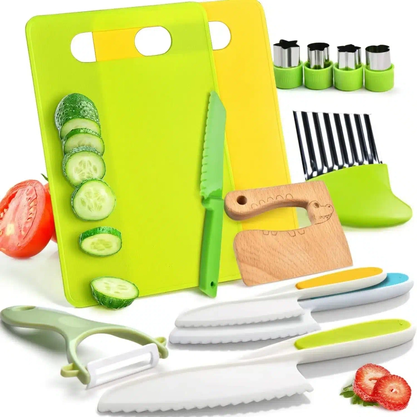 Kit 13 pièces Couteau Enfant - la Cuisine en toute Sécurité