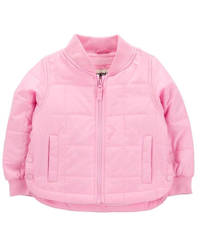 Pink Toddler Midweight Quilted Jacket | carters.com