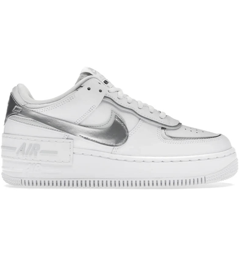 Nike Air Force 1 Low Shadow blanc/platine pur/argent métallisé (femme)