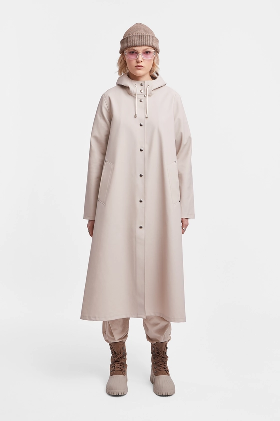 Mosebacke Long Raincoat Light Sand | STUTTERHEIM GB