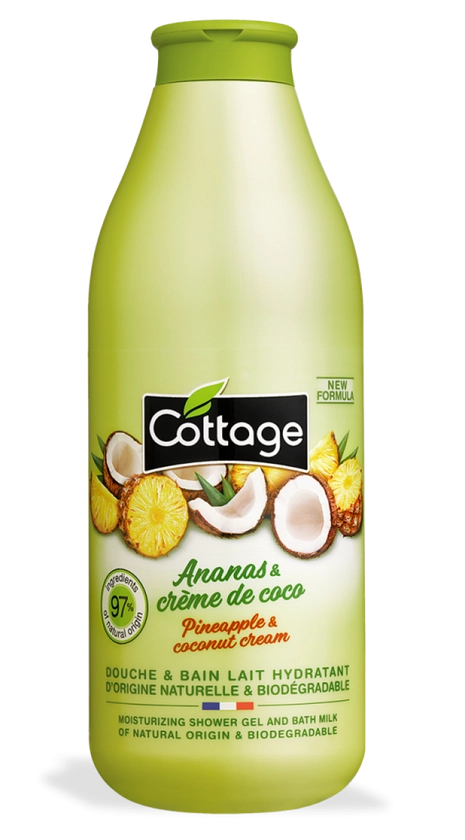 Moisturizing Shower Gel and Bath Milk 97% ingredients of natural origin* - Cottage