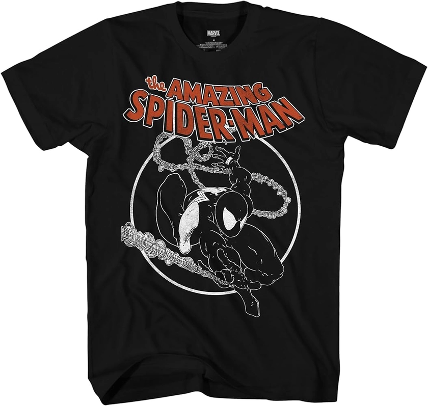 Marvel Spider-Man Black Suit Venom Amazing 300 Adult T-Shirt