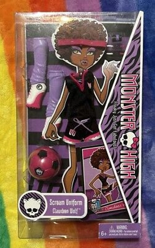 Monster High Clawdeen Wolf Scream Uniform Fashion Pack 2010 Mattel NRFB | eBay