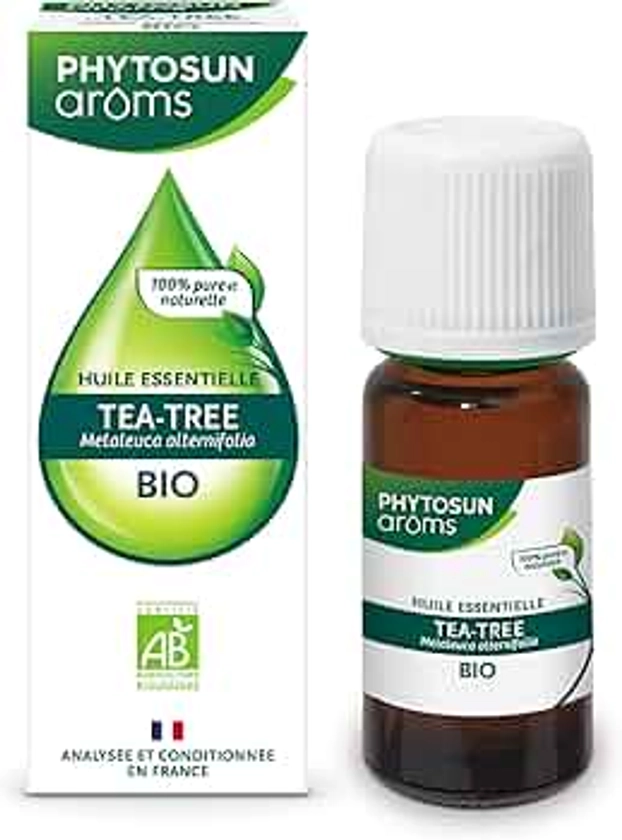 PHYTOSUN AROMS - Huile Essentielle de Tea Tree Bio - 100% pure et naturelle - 10ml