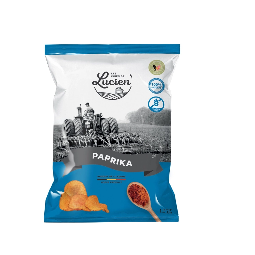 Ankorstore x Les chips de Lucien - Lucien Paprika crisps 125 gr