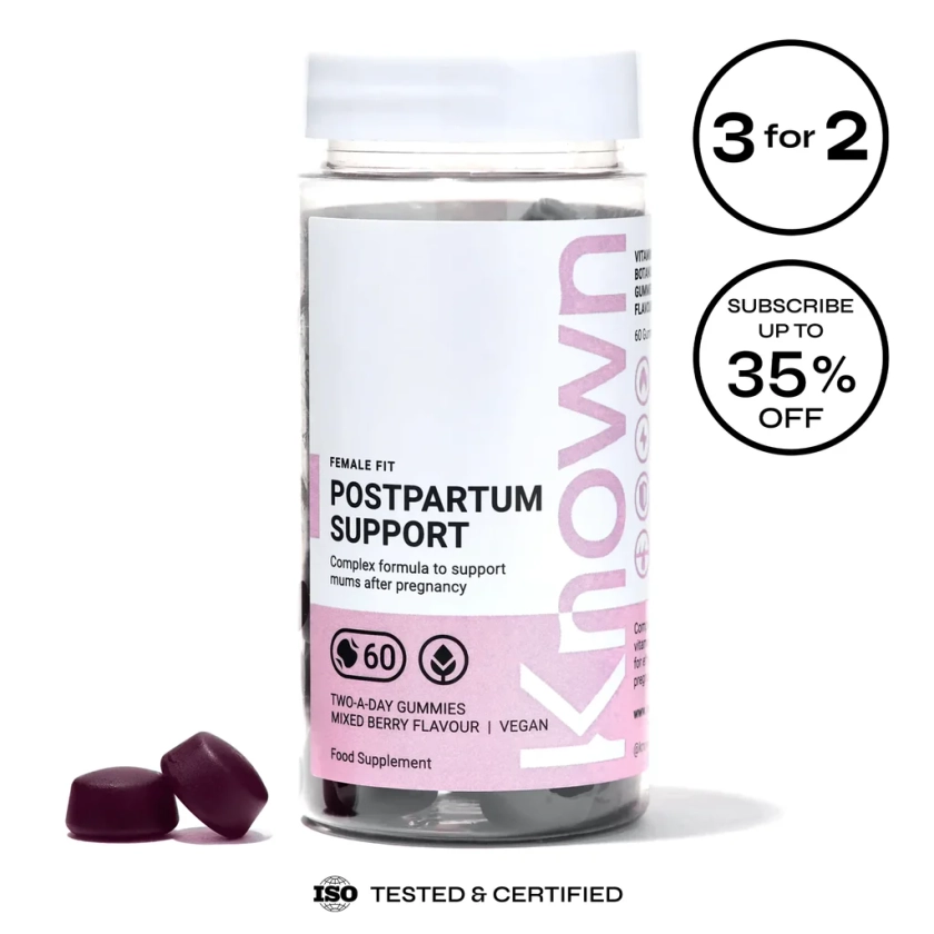 Postpartum Support Vegan Gummies