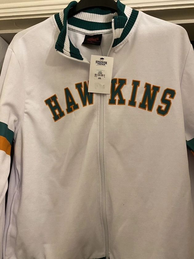 Stranger Things Hawkins White Medium zip Jacket