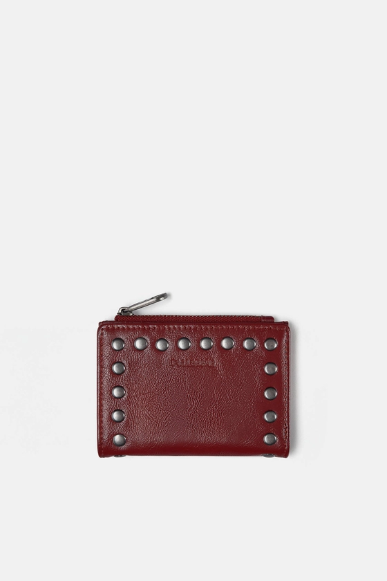 Studded card holder wallet - pull&bear