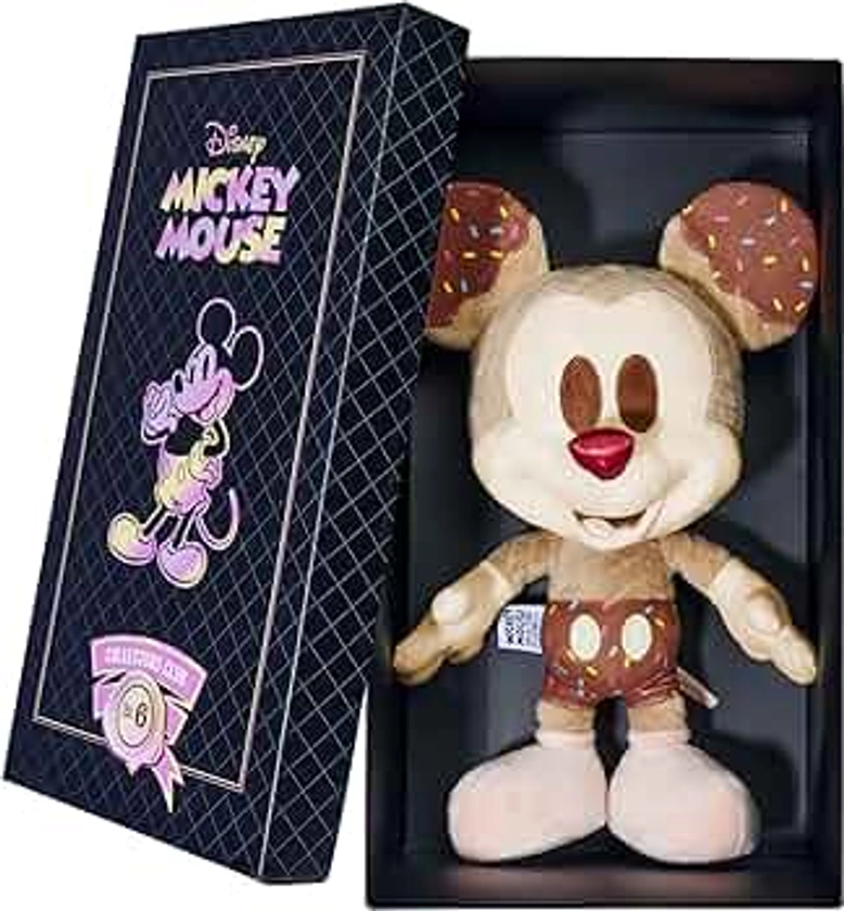 Simba 6315870311 Disney Mickey Mouse Crème Glacée Édition Juin Exclusivité Amazon Figurine en Peluche 35 cm Coffret Cadeau Édition Limitée Collector