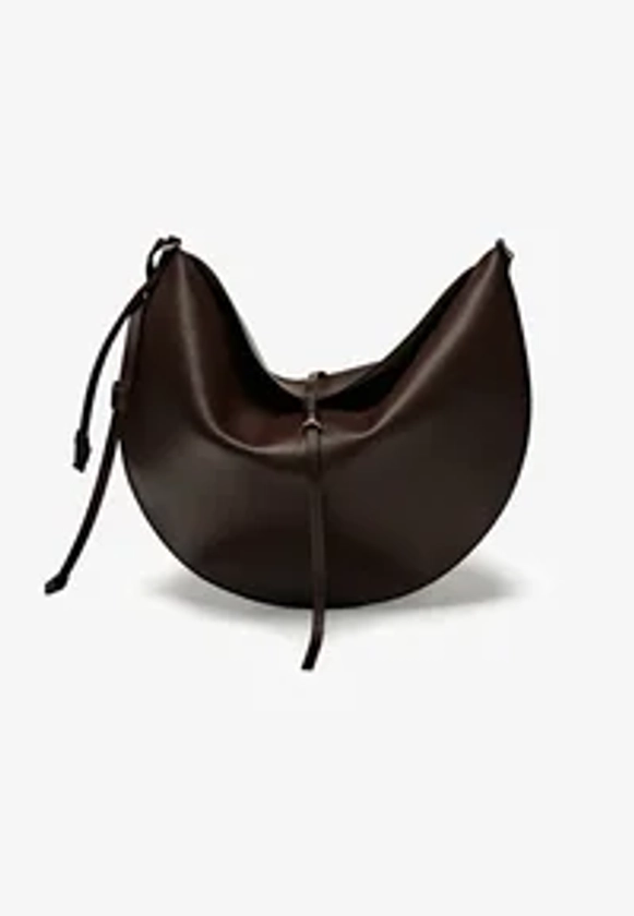 Massimo Dutti HALF MOON - Sac bandoulière - dark brown/marron foncé - ZALANDO.FR