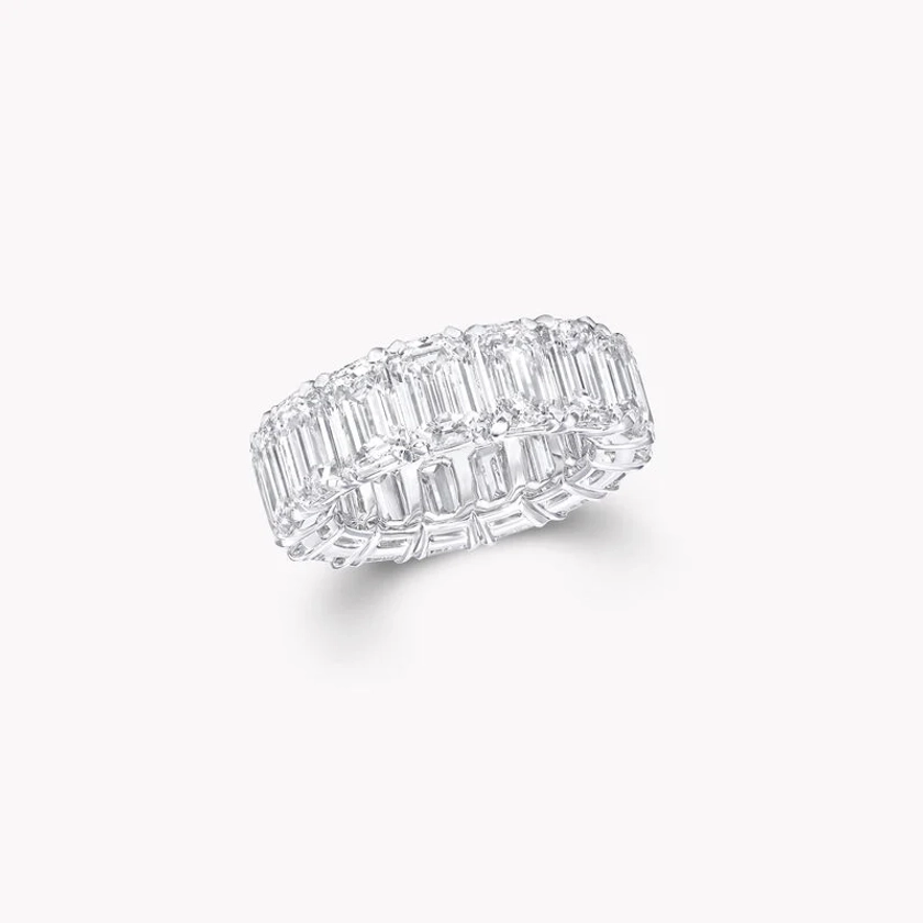 Emerald Cut Diamond Wedding Band