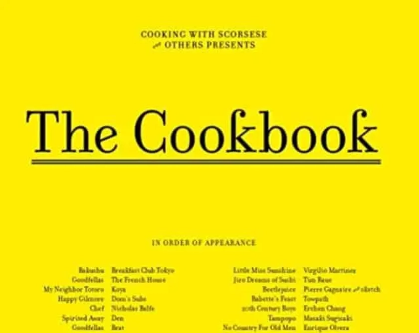 Cooking With Scorsese - The Cookbook