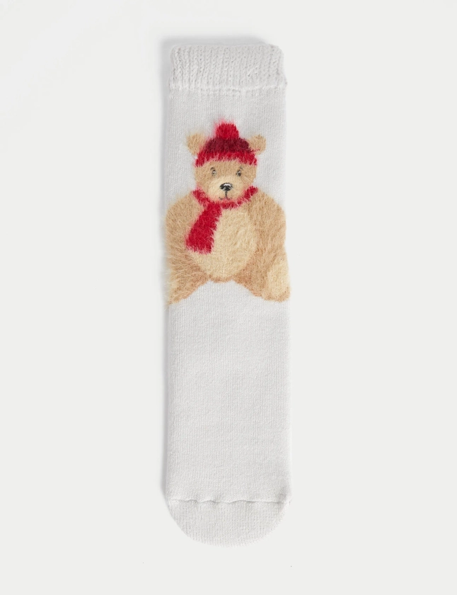 Spencer Bear Slipper Socks | M&S Collection | M&S