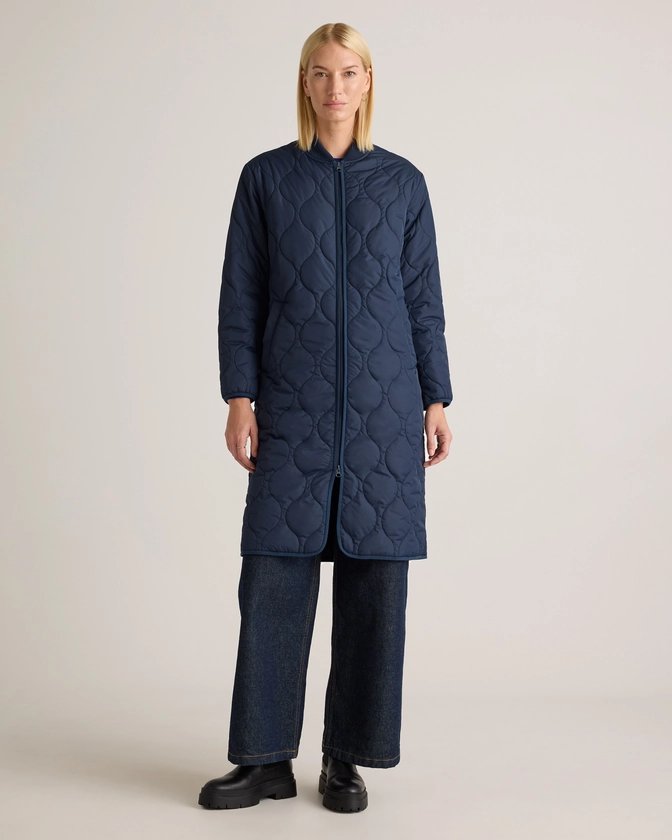 Featherless Quilted Puffer Long Coat