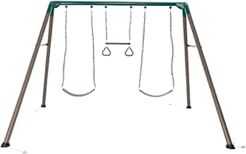 Lifetime Metal Swing Set for Kids, Outdoor Heavy Duty Playset