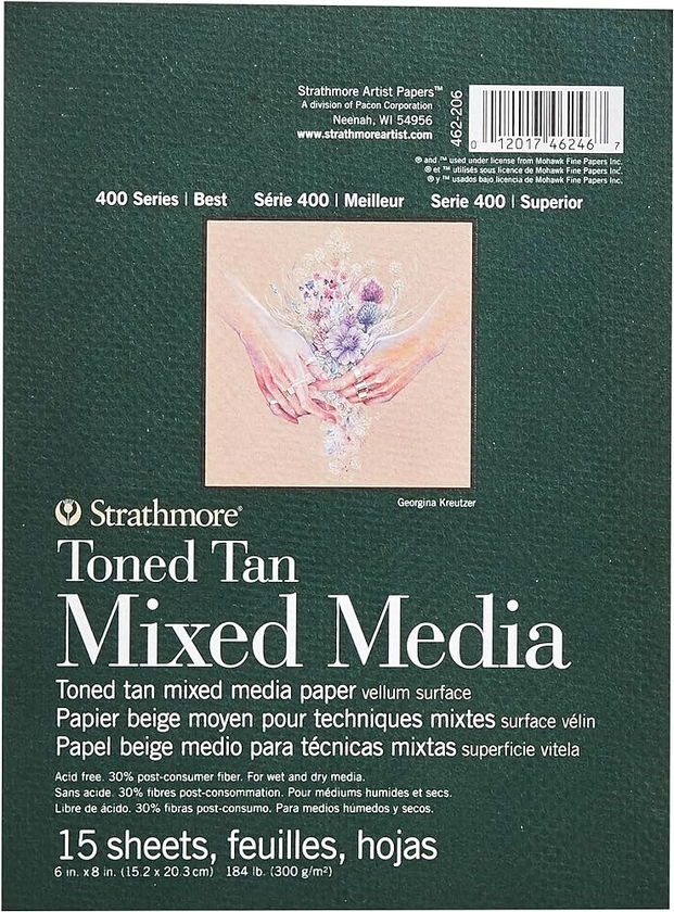 Strathmore Toned Mixed Media Paper - Toned Tan 6"X8"-