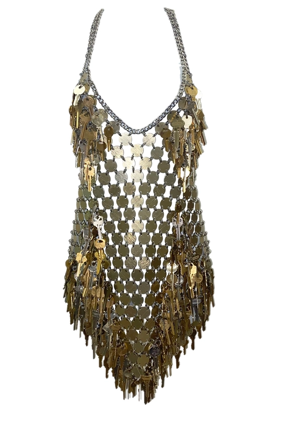 KELSEY RANDALL - shop all collections - MADE TO ORDER - METALLICA key chainmail dress