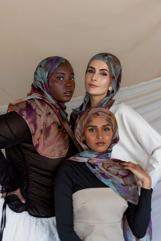 Watercolor Floral Hijab Online | VELA Scarves