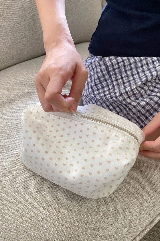 Hearts Makeup Bag