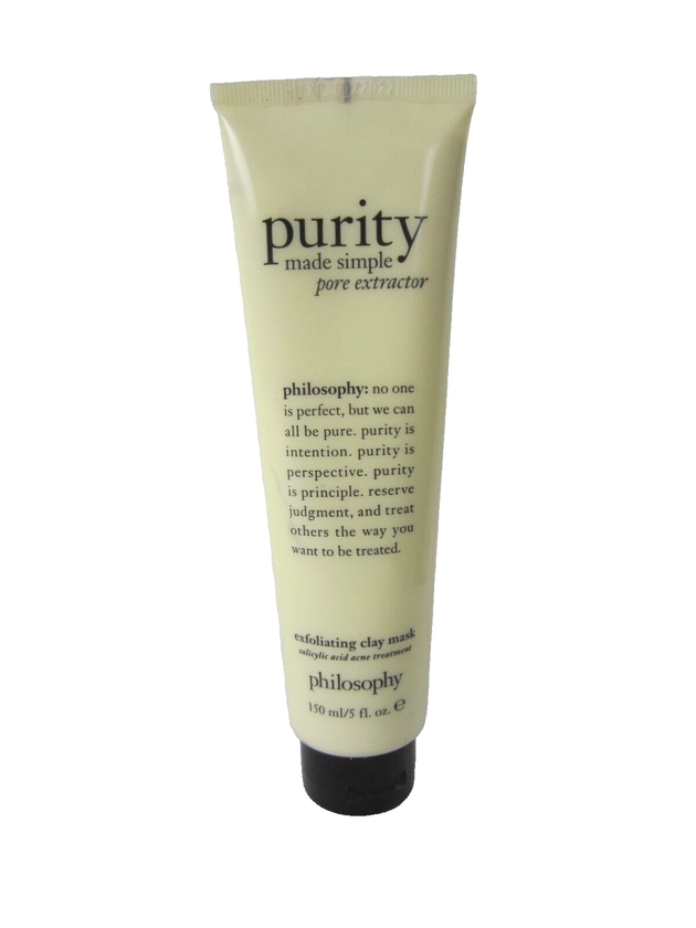 Philosophy Purity Made Simple Pore Extractor Exfoliating Clay Mask .5 oz New