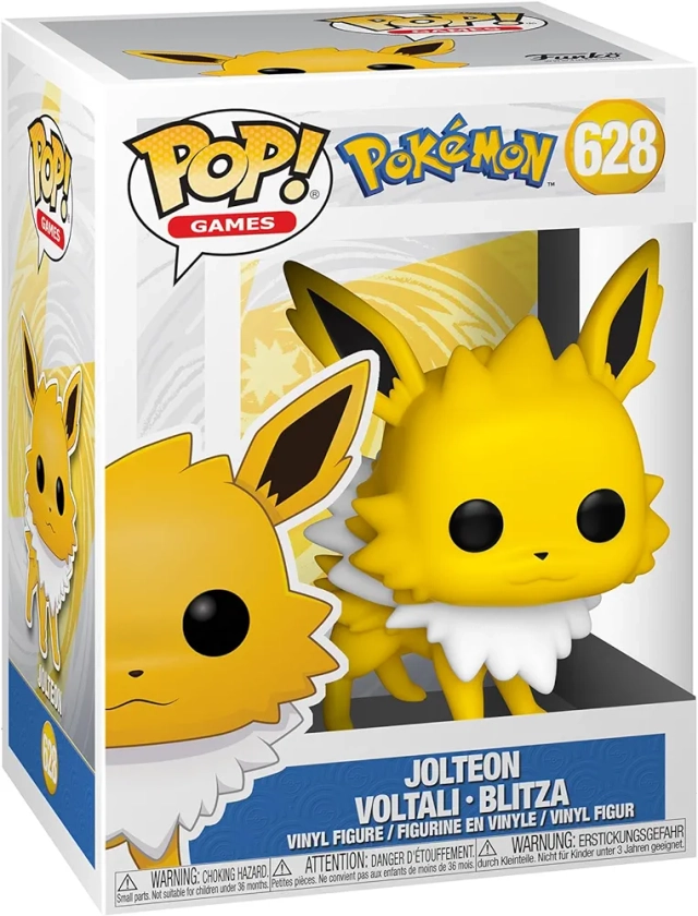 Funko Pop! Games: Pokemon - Jolteon - Voltali - Figurine en Vinyle à Collectionner - Idée de Cadeau - Produits Officiels - Jouets pour Les Enfants et Adultes - Video Games Fans