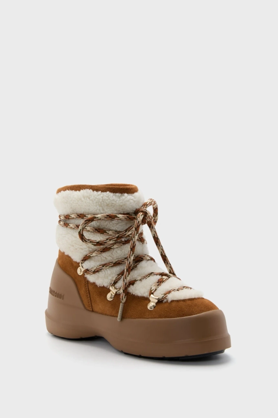 Whisky Off White Luna Shearling Boots | Moon Boot