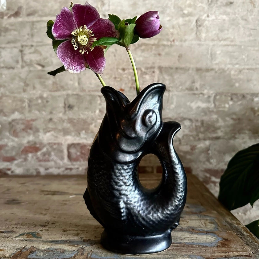 Dartmouth Black Gluggle Jug — SJL Featherstone