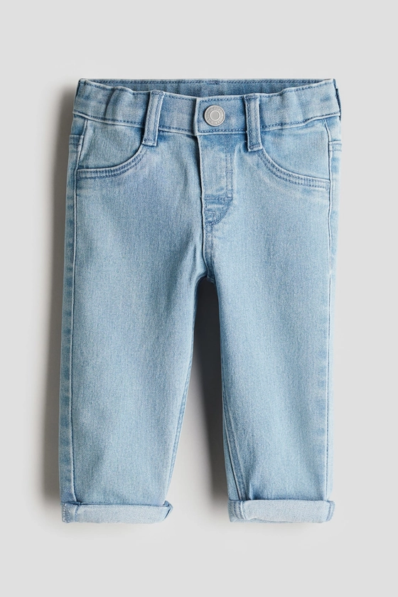 Skinny Fit Jeans - Regular waist - Long - Light denim blue - Kids | H&M GB