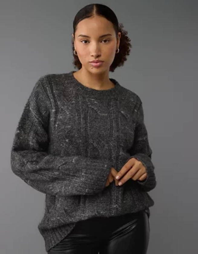 AE Whoa So Soft Cable Knit Sweater