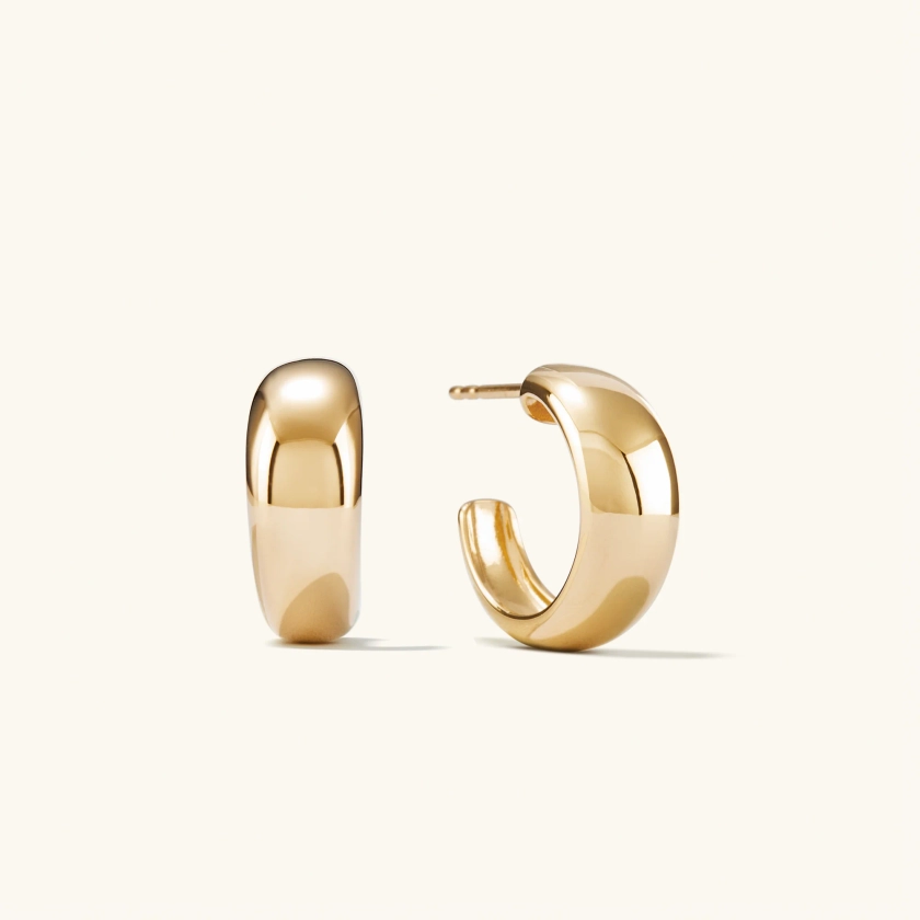 Gold Vermeil Dôme Hoop Earrings - Jewelry | Mejuri