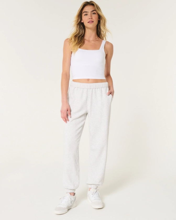 Women's Hollister Feel Good Fleece Dad Joggers | Women's Sweatshirts & Sweatpants | HollisterCo.com