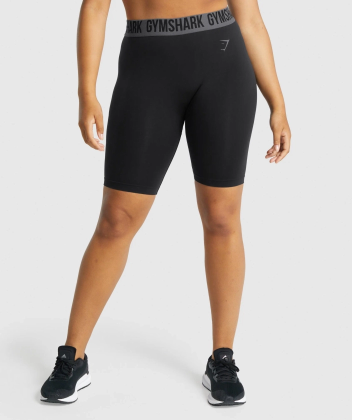 Gymshark Fit Seamless Cycling Shorts - Black