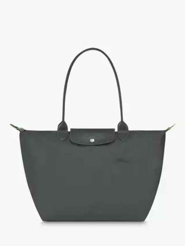 Longchamp Le Pliage Green Recycled Canvas Large Tote Bag