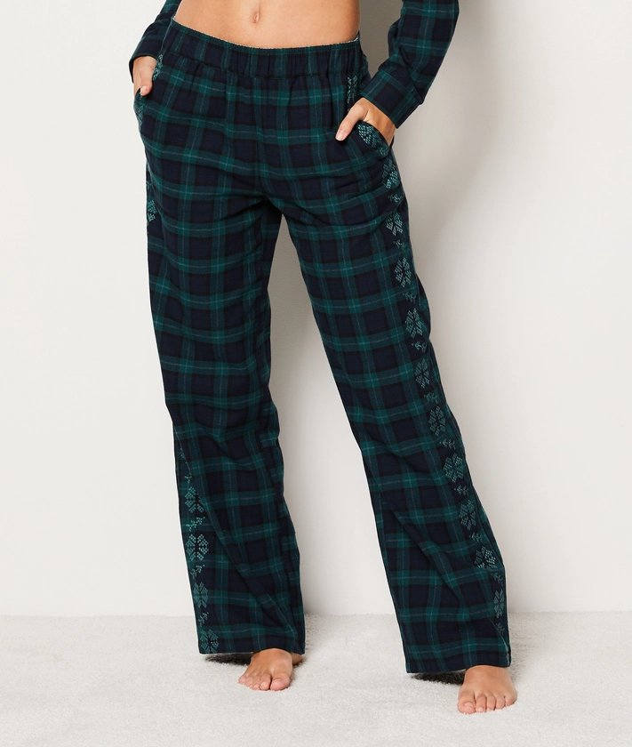 Pantalon de pyjama rayé en coton COTON - ETAM