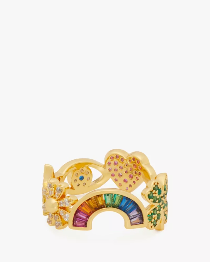 Rainbow Joy Charm Ring