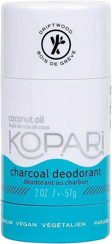 Amazon.com : Kopari Deodorant for Women with Organic Coconut Oil | Aluminum Free Deodorant | Non Toxic Deodorant, Vegan, Gluten Free, Paraben Free, Deodorant for Men & Women | 2.0 oz | Charcoal : Beauty & Personal Care