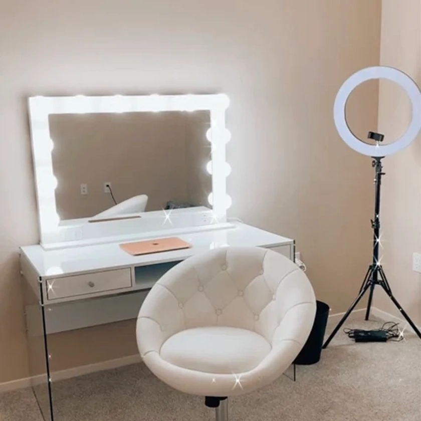 XL Vanity mirror with lights 40 x 28 - Made in the USA