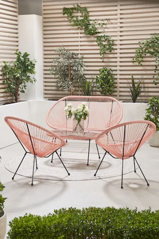 Buy Pacific Pink Outdoor Rio Seating Set from the Next UK online shop