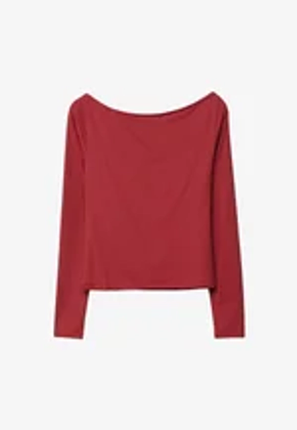 BOAT NECK - T-shirt à manches longues - red