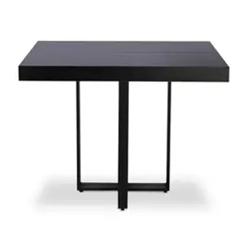 Table extensible Teresa Noir pieds Noir